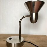 Flexible brushed steel desk lamp Kema Keur Germany vintage
