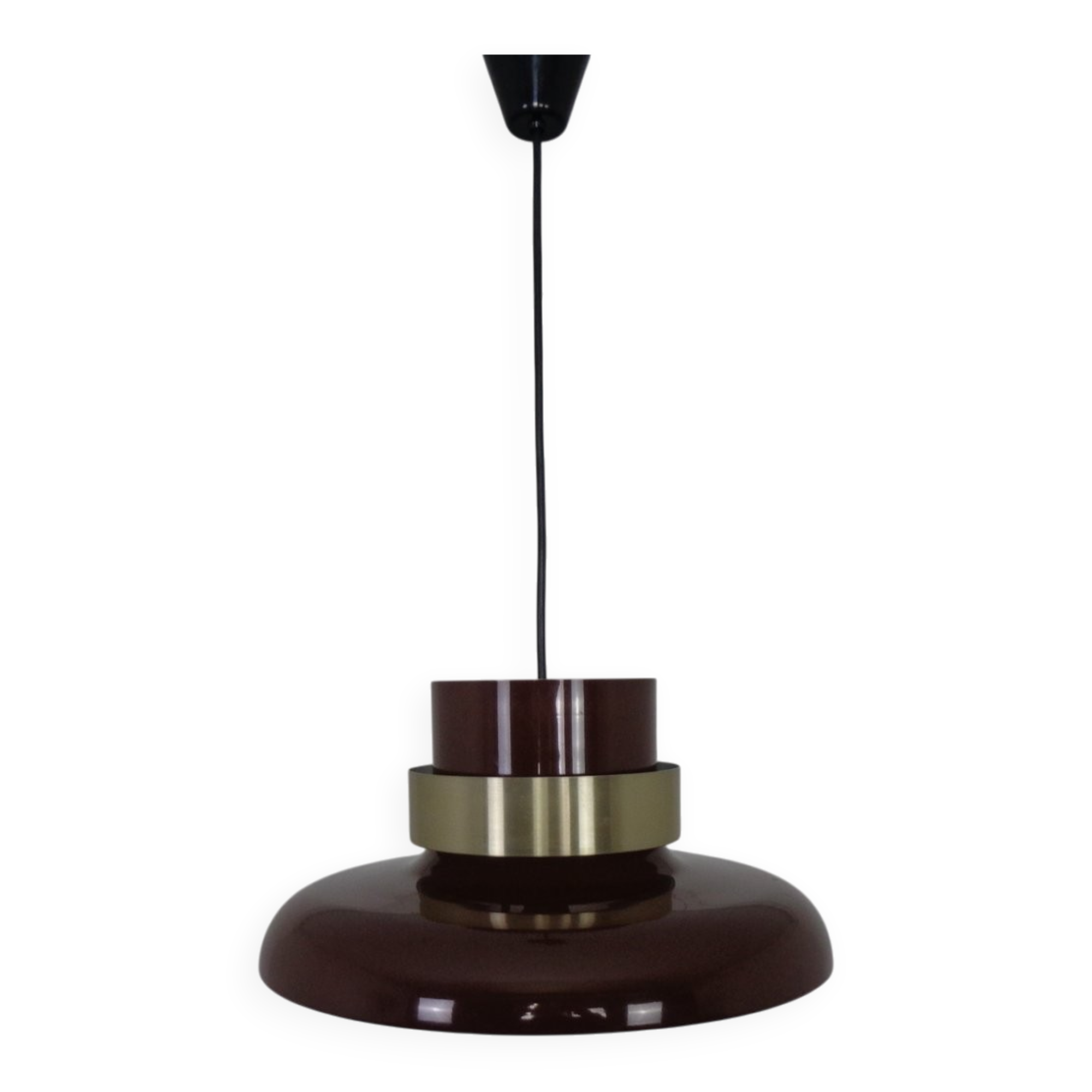 Lamella Ceiling Lamp by Carl Thore for Granhaga Metallindustri, Sweden, 1960s