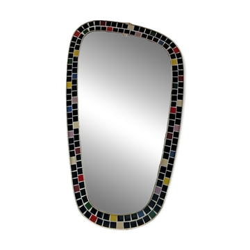 Miroir forme libre en céramique, avril 1968