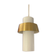 Opale &laiton suspension lampe midcentury par doria, années 1960