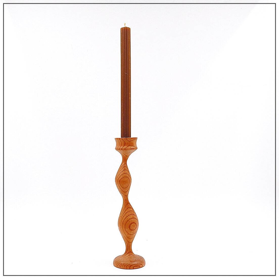 Wooden candle holder