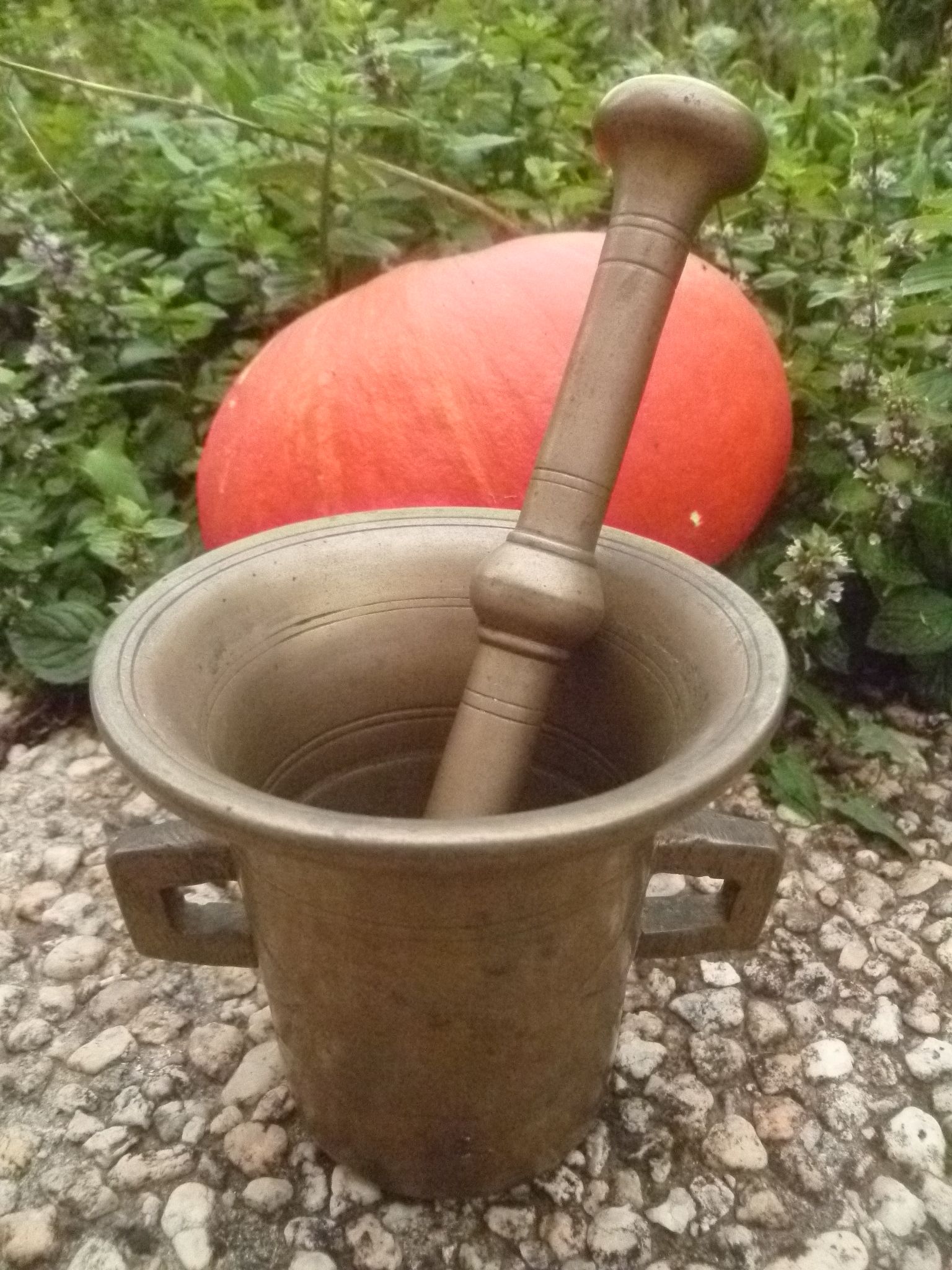 Mortier et pilon vintage
