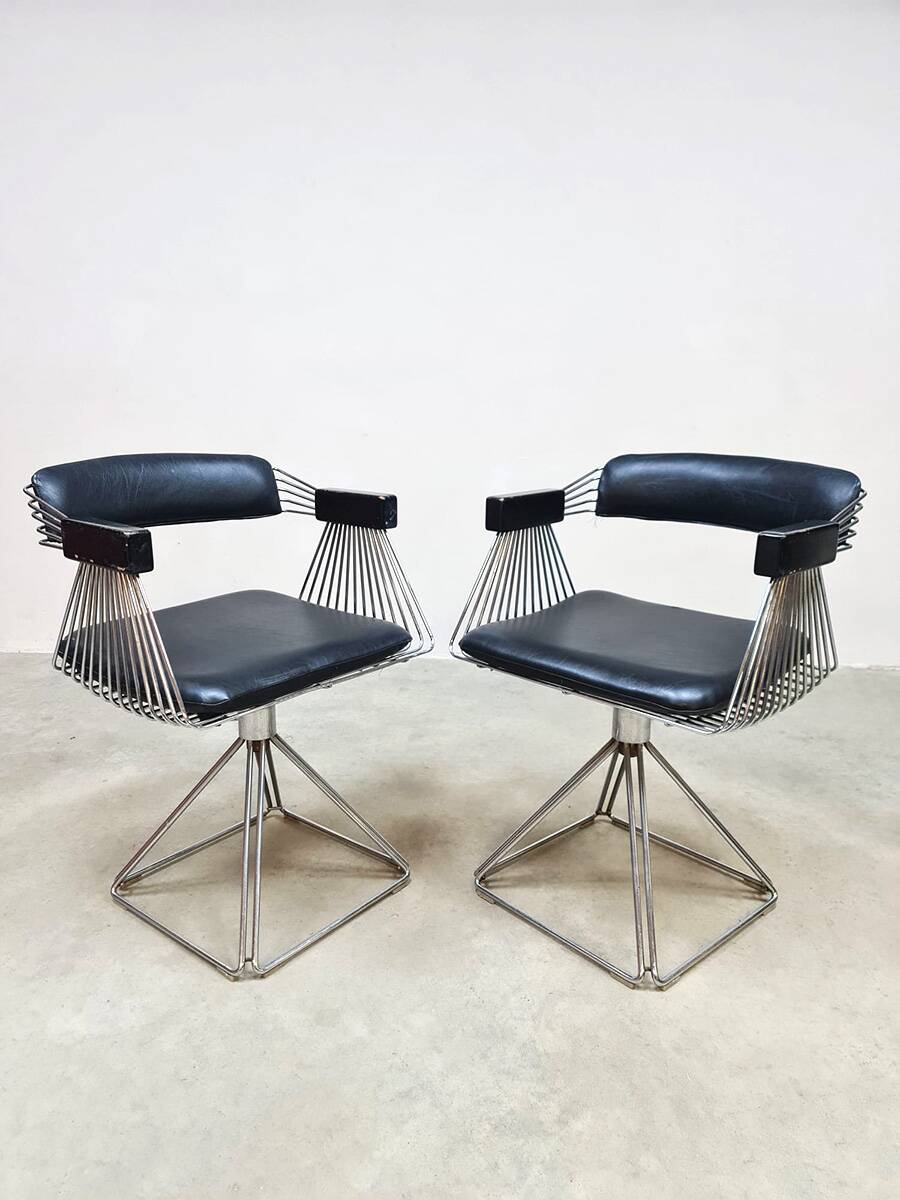 Vintage design Delta dining set table & chairs Rudi Verelst Novalux