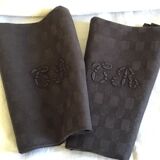 Set of 2 "CR" napkins