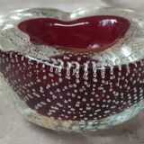 Murano Archimedes Seguso bubble glass ashtray