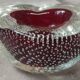 Murano Archimedes Seguso bubble glass ashtray