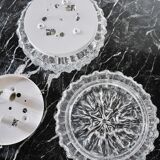 Pair of Bubbles sconces by Limburg, blown glass, Germany, 1960