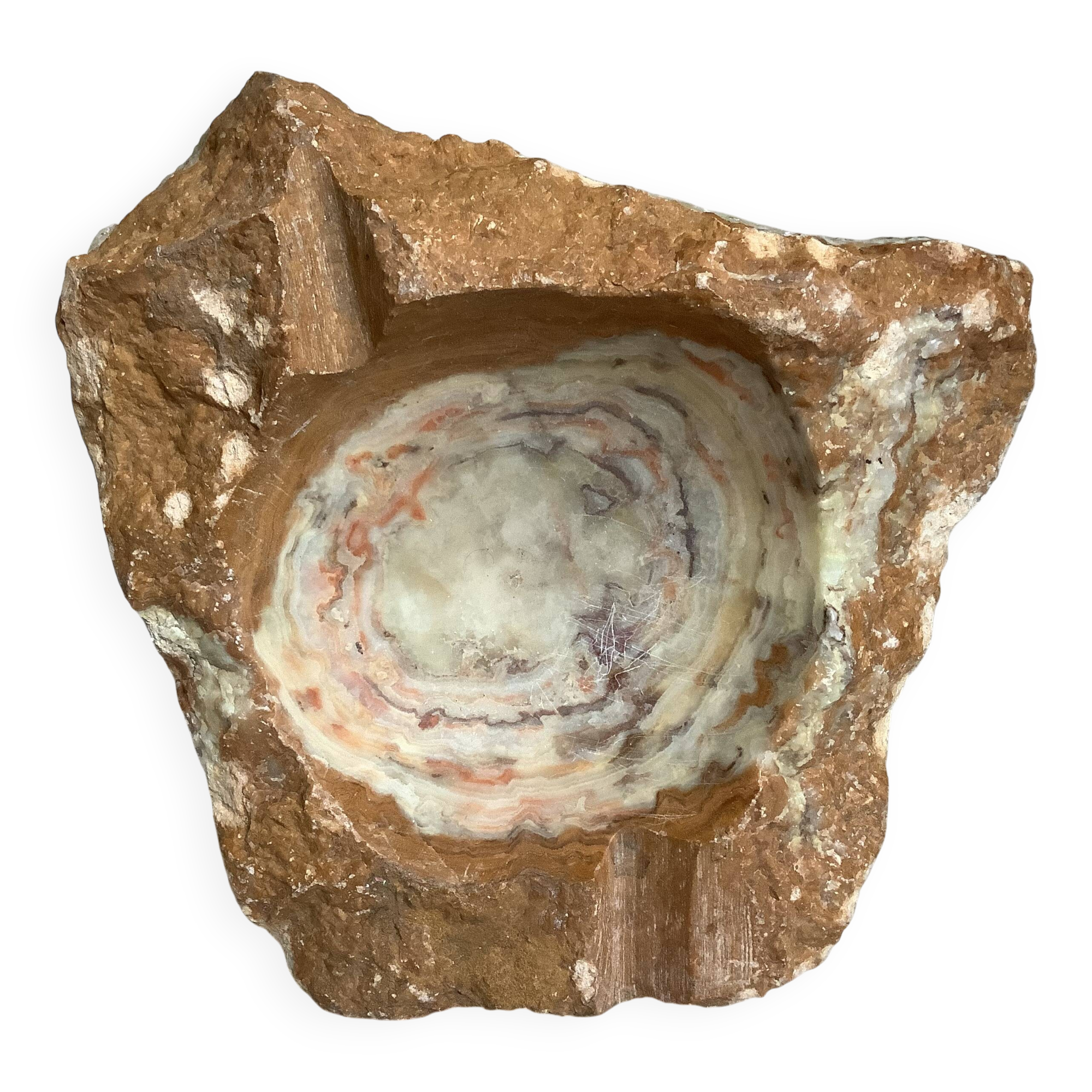 Large natural stone ashtray/trinket tray