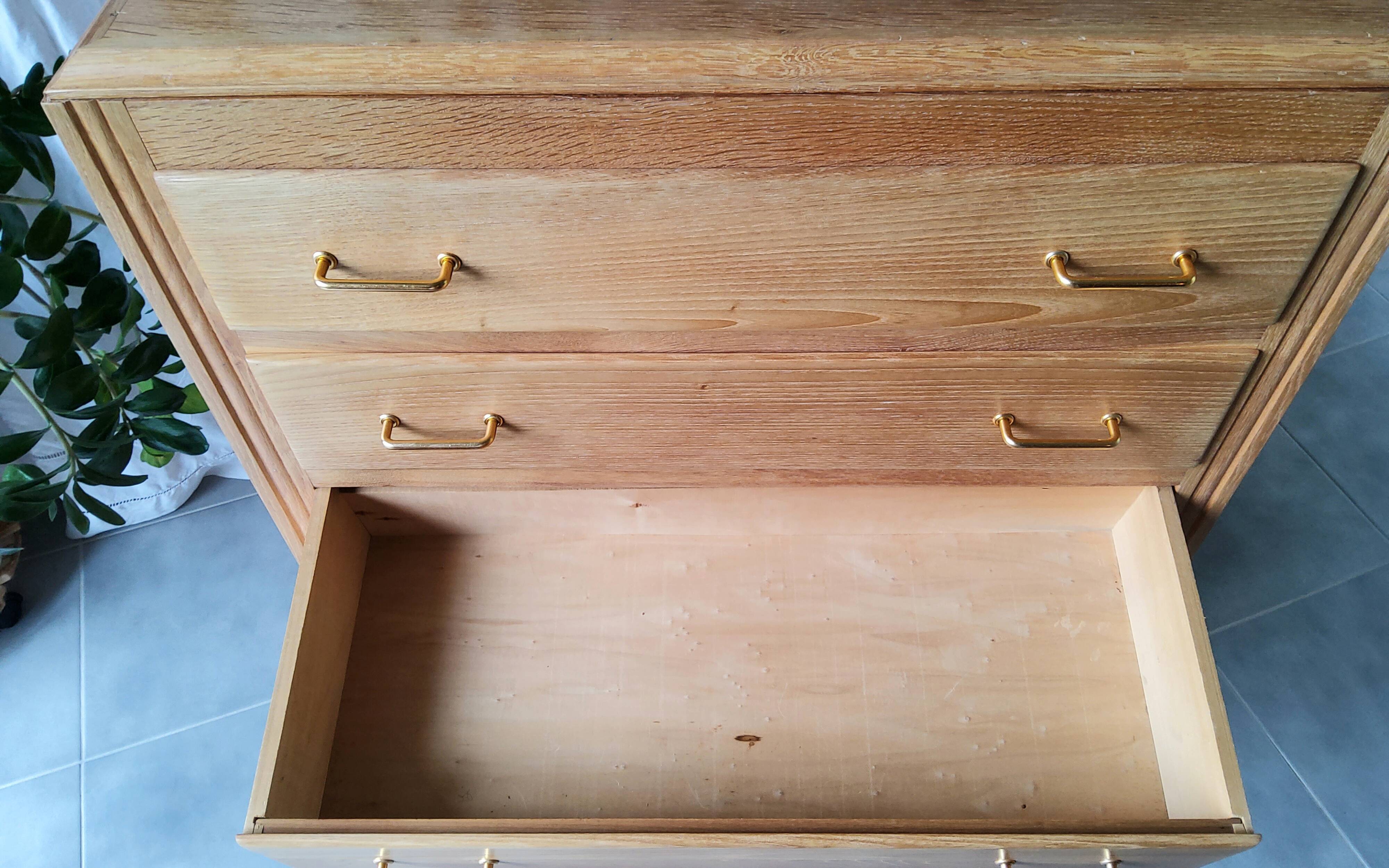 Commode vintage pieds compas