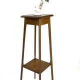 Large wooden pedestal table