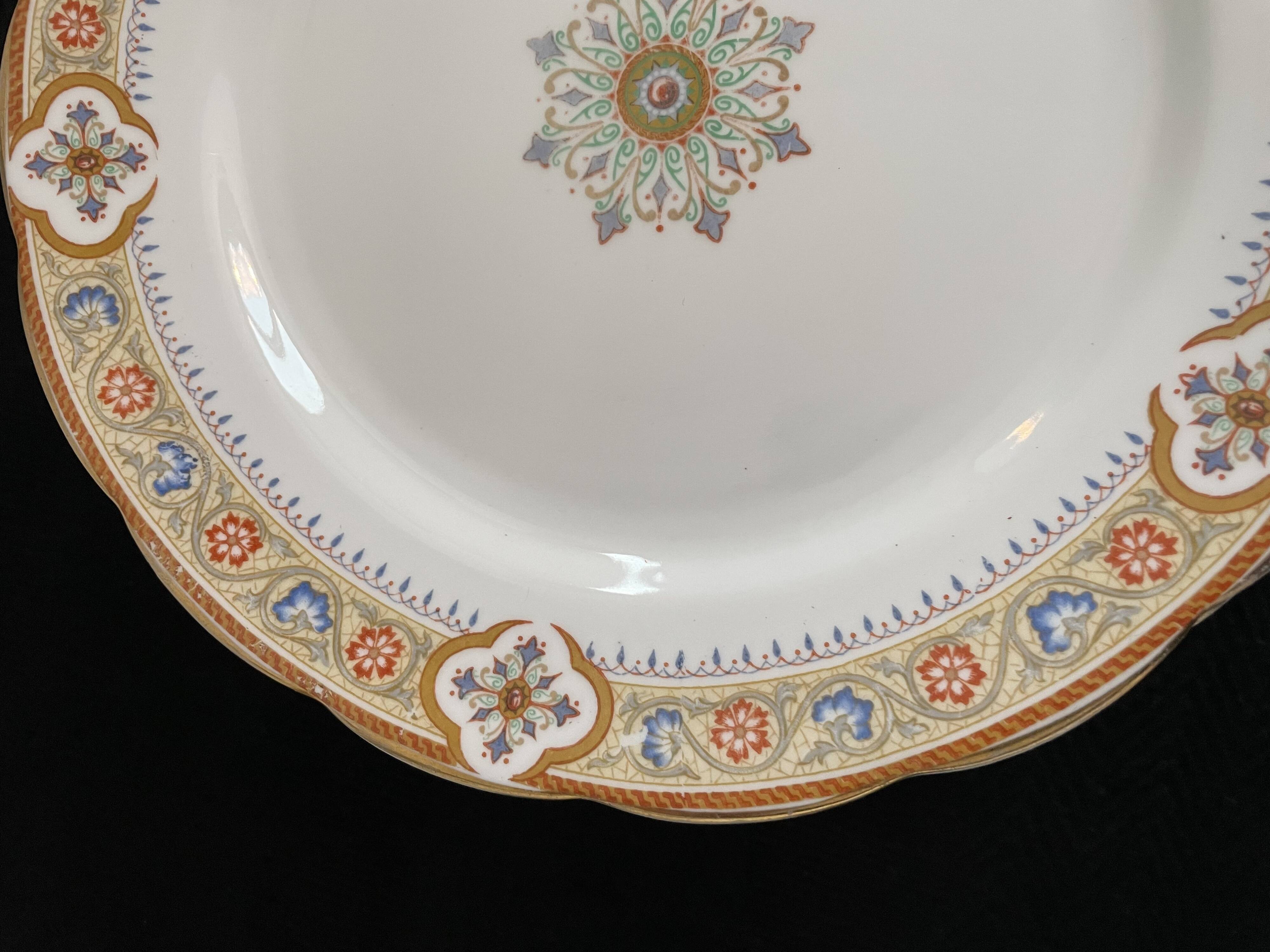 Dessert plate service - 11 pieces - Ye Old English by Grosvenor J & G - Persian model