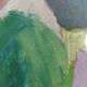 1977 Mid-Century Modern "Pensive Walk" Swedish Figurative Oil Painting, Framed