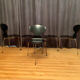 A set of five chairs Early model 3100 by Arne Jacobsen, Fritz Hansen, Denmark, 1963