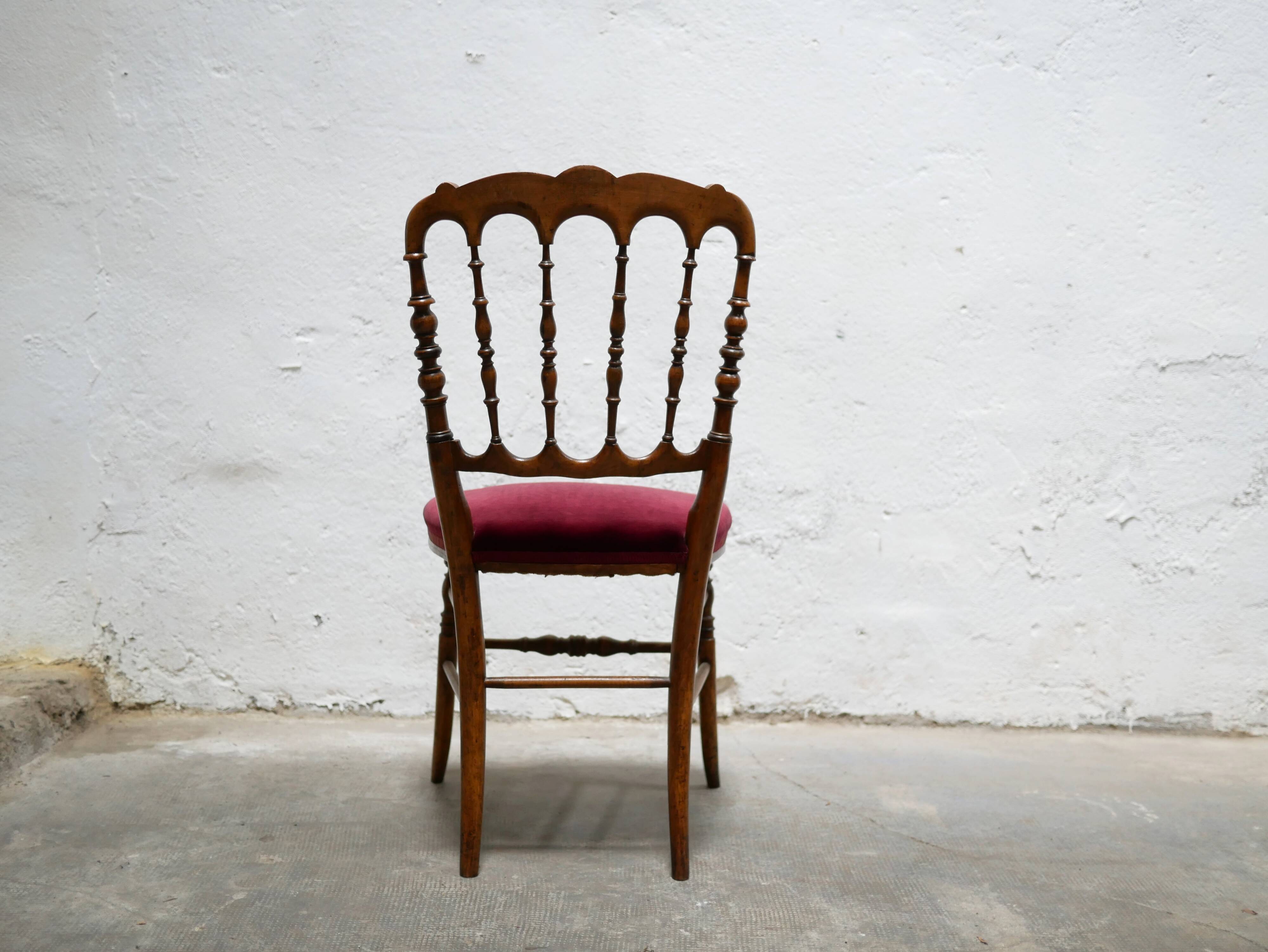 Old Napoleon III wooden chair