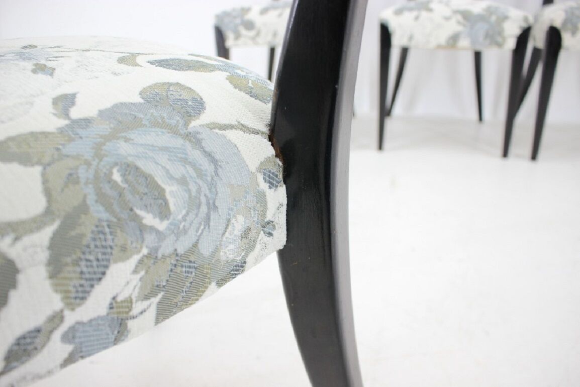 4 1950s Jindrich Halabala dining chairs,Czechoslovakia