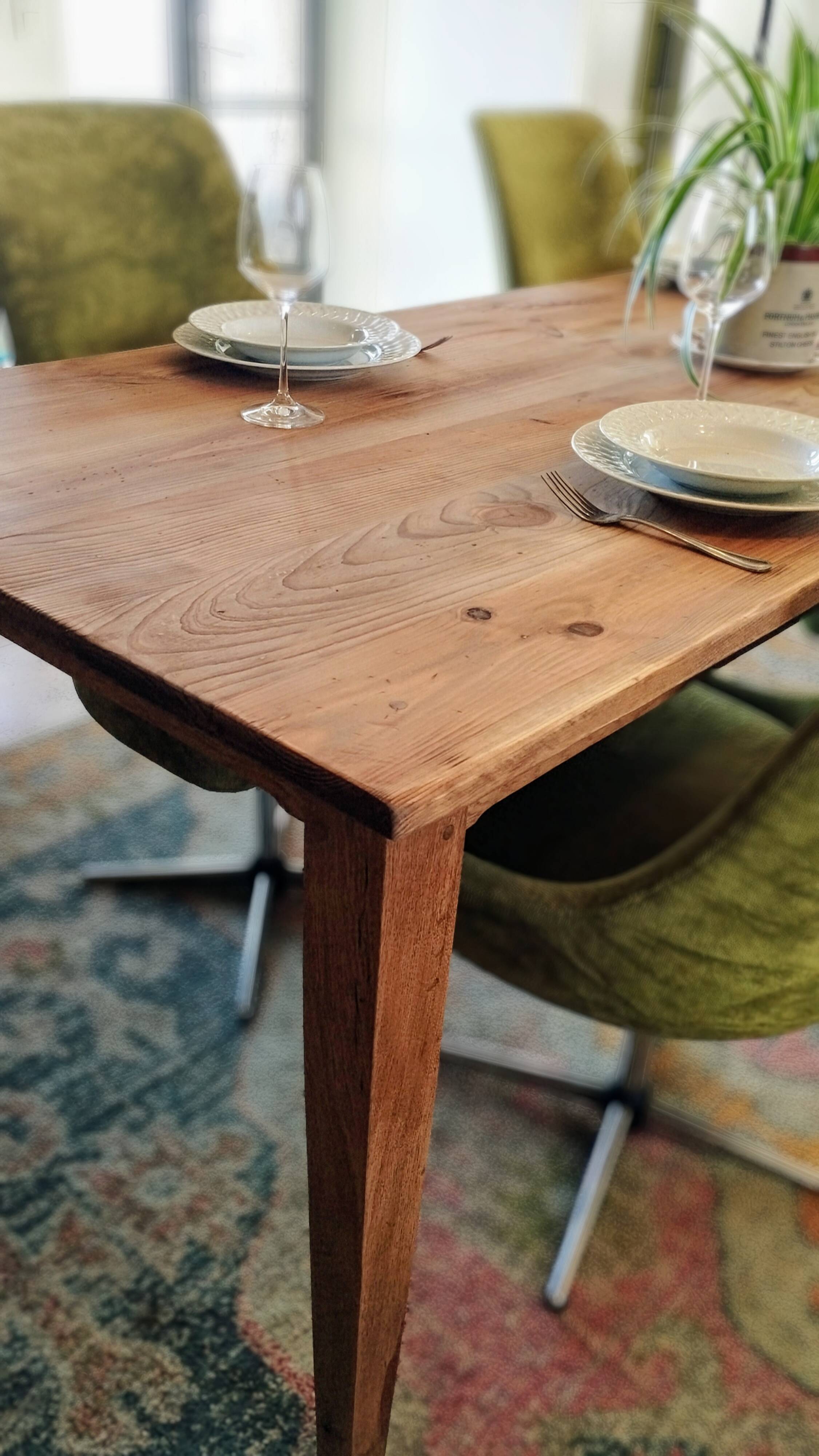 Danish Farmhouse Table with Patina