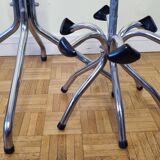 Vintage chrome metal coat rack, 1970s