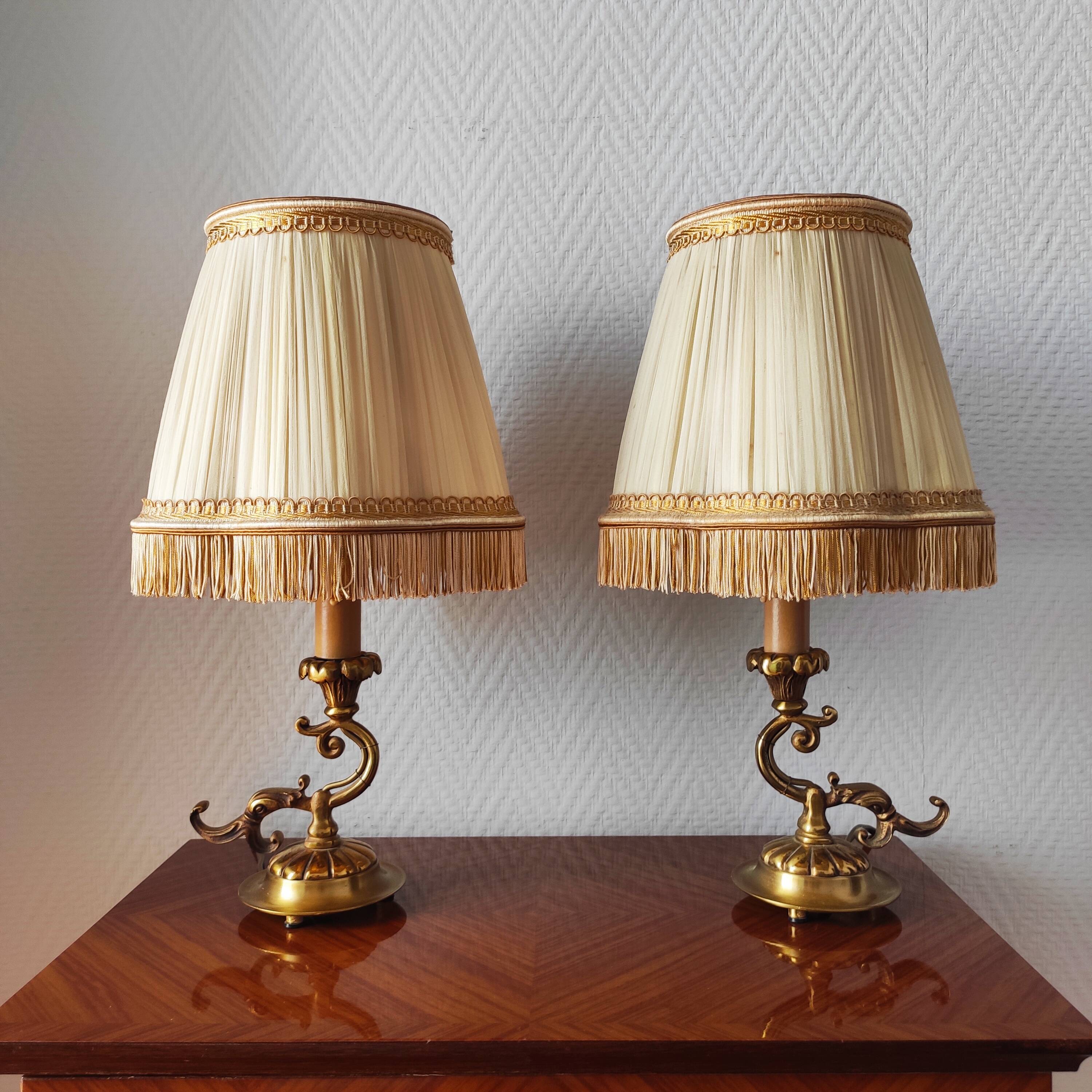 Pair of vintage table lamps