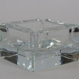 Cube/ Square shaped crystal ashtray Sevres France