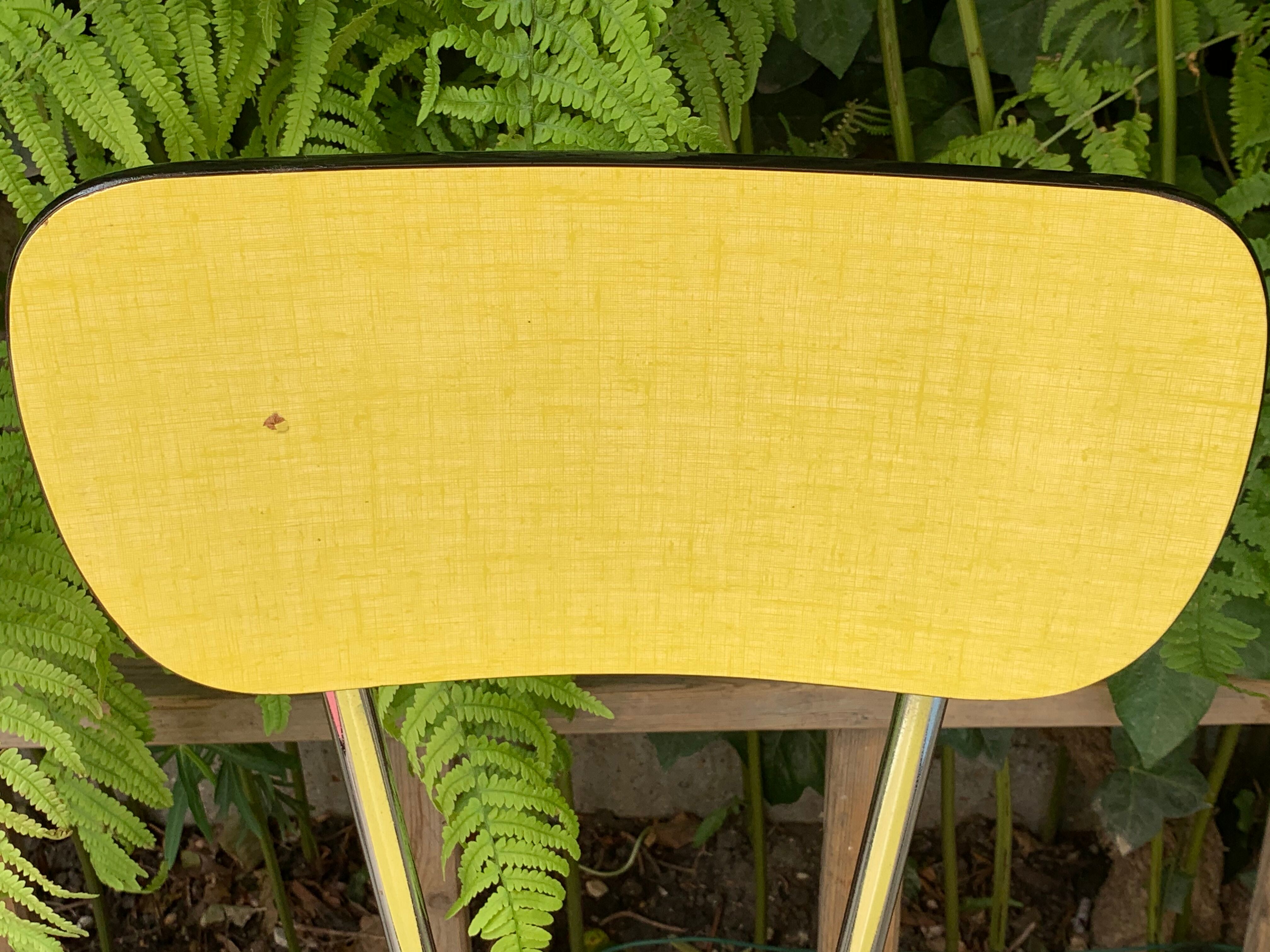 Mismatched formica chairs