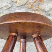 Vintage "Berger" stool, tall, in ash, Charlotte Perriand, 1950s