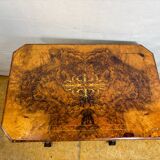 A Romantic Victorian Burr Walnut Sewing & Work Table Mid–Late 19th Cen