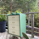 Compass foot chest of drawers