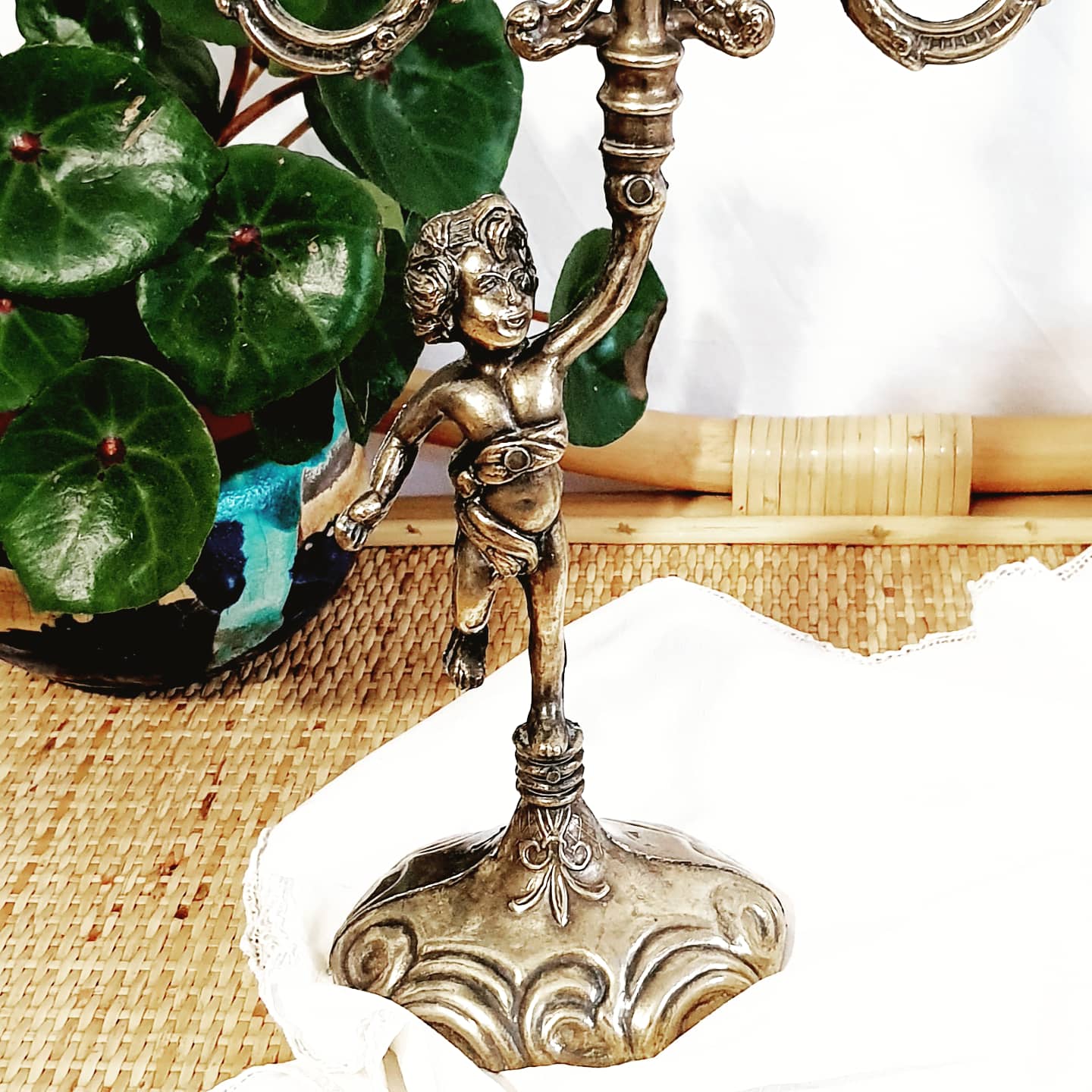 Chandeliers in golden regulated angels