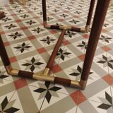 Dining table 70 by Pierre Jolliet mahogany and brass