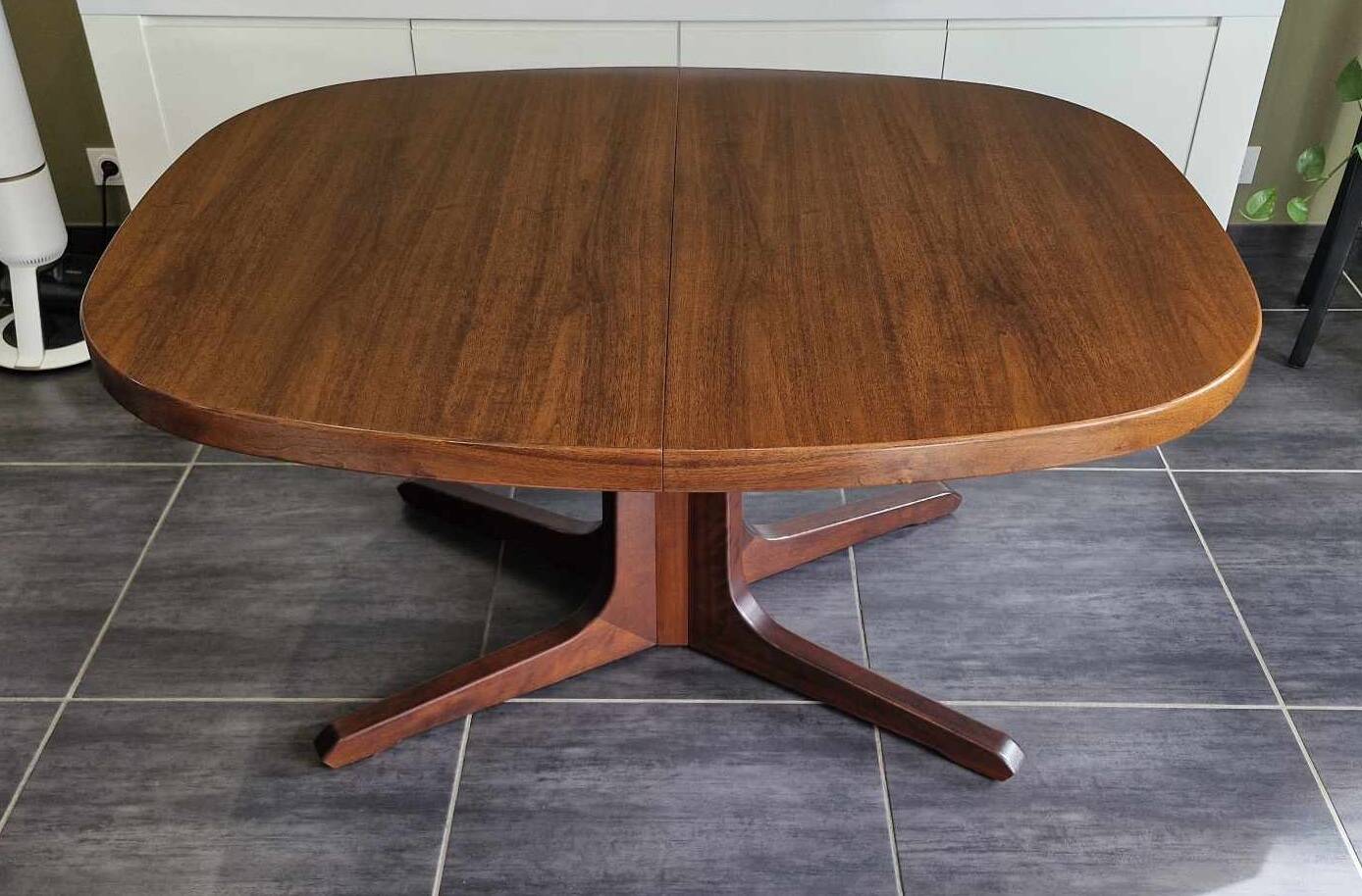 Vintage Baumann extendable teak table, 1970s