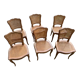 Lot de 6 chaises Louis Philippe cannées époque 19ème