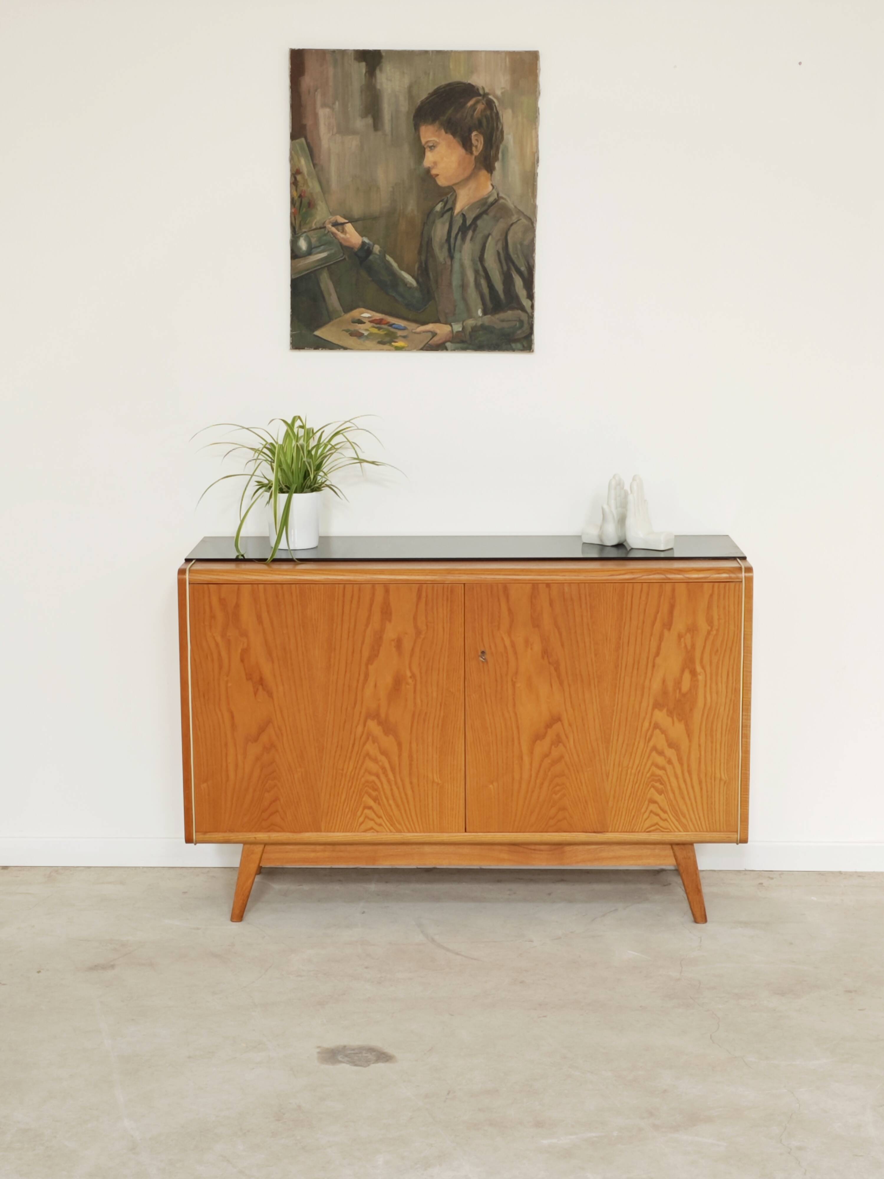 Jitona U-369 low sideboard by Bohumil Landsman and Hubert Nepozitek 1960