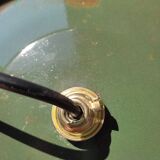 Old suspension in green enamelled sheet metal