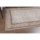Vintage Turkish Oushak Handmade Wool Cotton White Area Rug 119x202