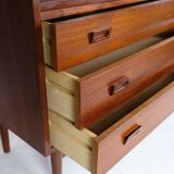 Bookcase Made In Teak wood  By Johannes Sorth Made By Bornholms Møbelfabrik From 1960s