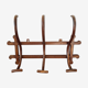 Curved wooden coat rack circa 1900