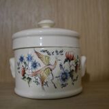 Blue bird pot Sarreguemines