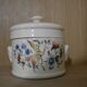 Blue bird pot Sarreguemines