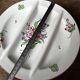 7 Asparagus Plates Late 19th Century Opaque Earthenware Luneville France