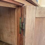 XXL solid oak counter sideboard