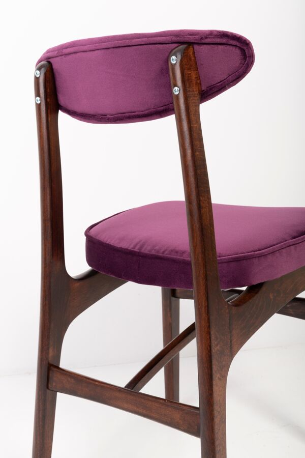 Chaise Rajmund Halas en velours prune violet du 20ème siècle, 1960s