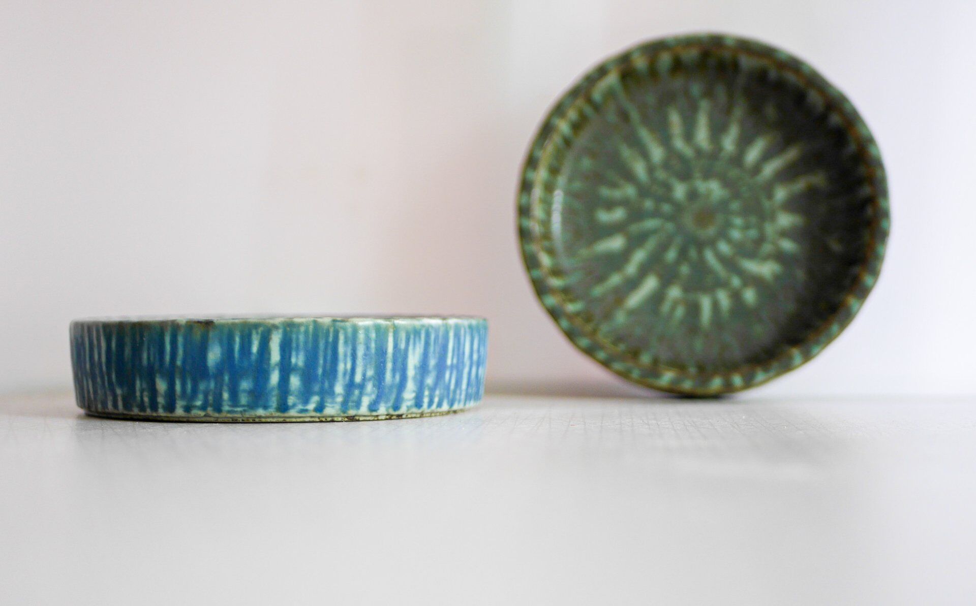 Scandinavian art pottery Birka bowls by Gunnar Nylund for Rörstrand, 1960s, set of 2