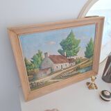 Oil on canvas landscape