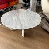 Table basse en marbre de Carrare socialite family