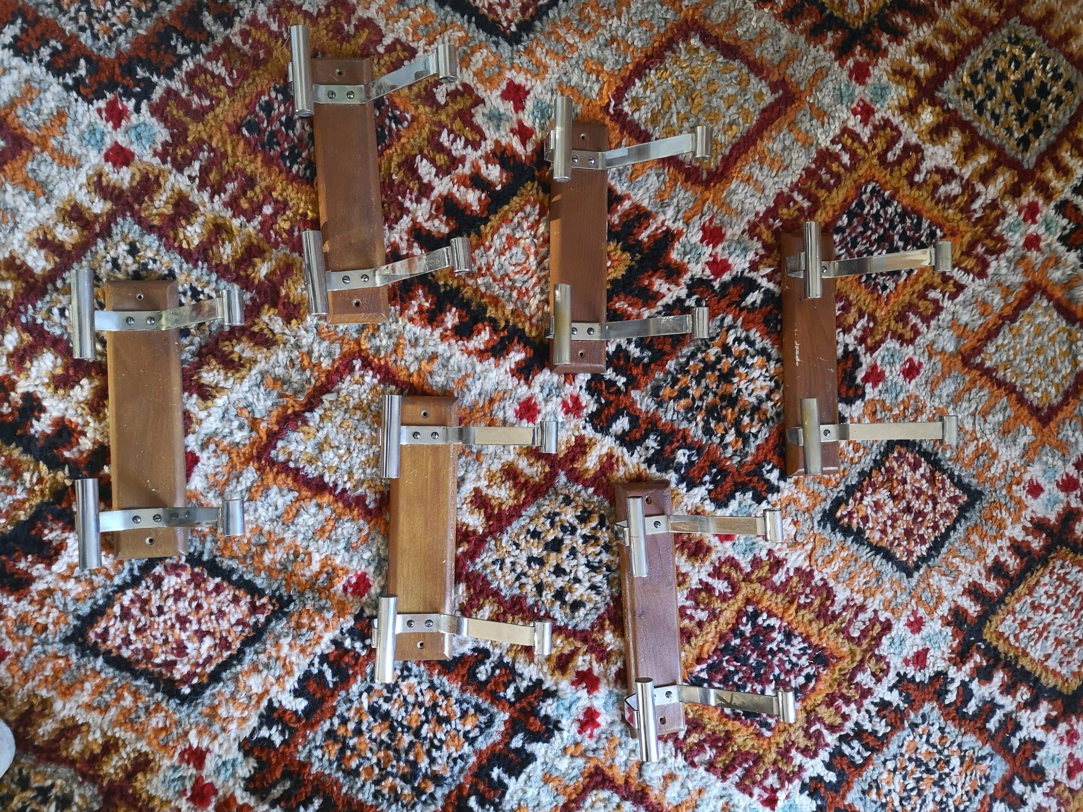 Lot of 6 vintage wall coat 70