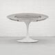 Extendable custom Knoll Tulip Dining Table, 1980