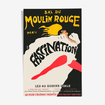 Affiche Moulin Rouge "Fascination" par René Gruau