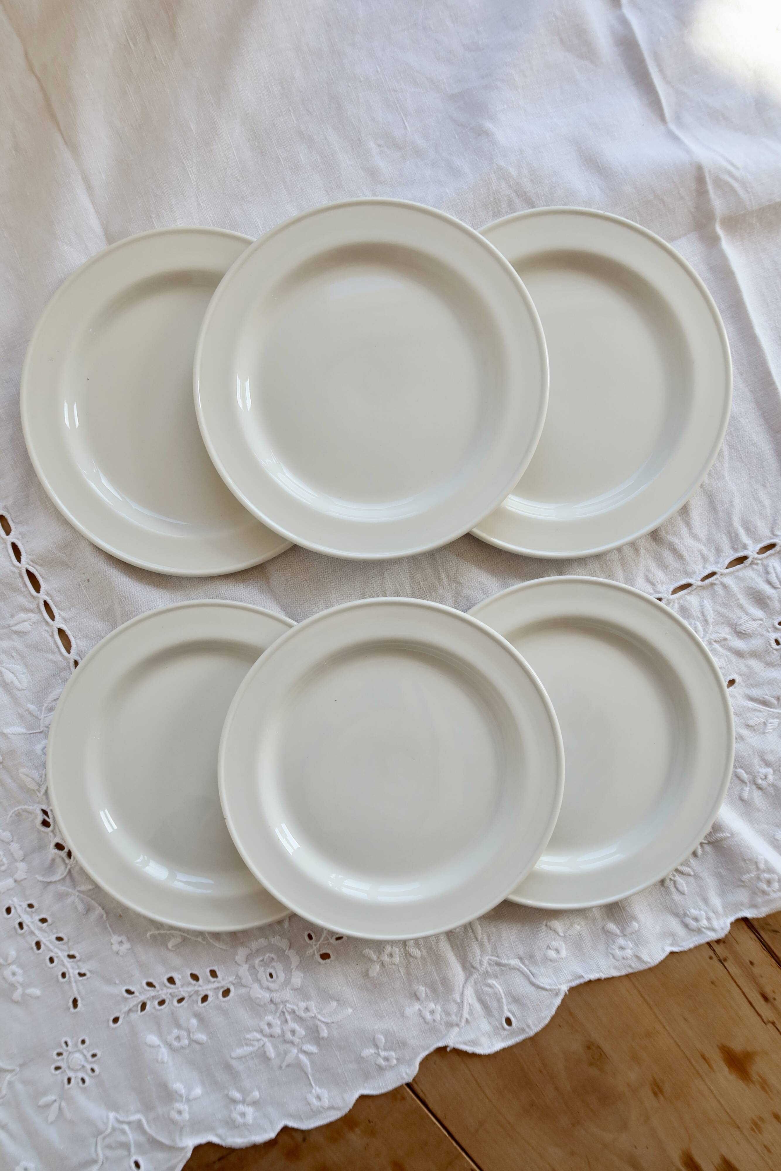6 vintage porcelain dessert plates Steelite – Made in England