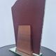 Art Deco engraved tabletop mirror