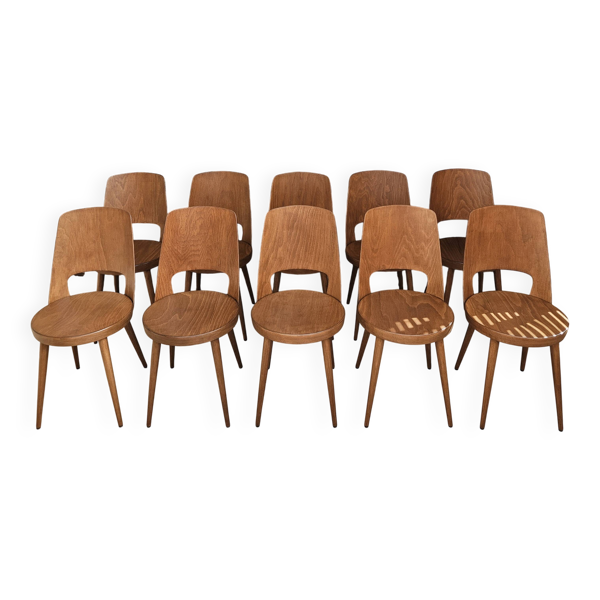 10 chaises Baumann Mondor